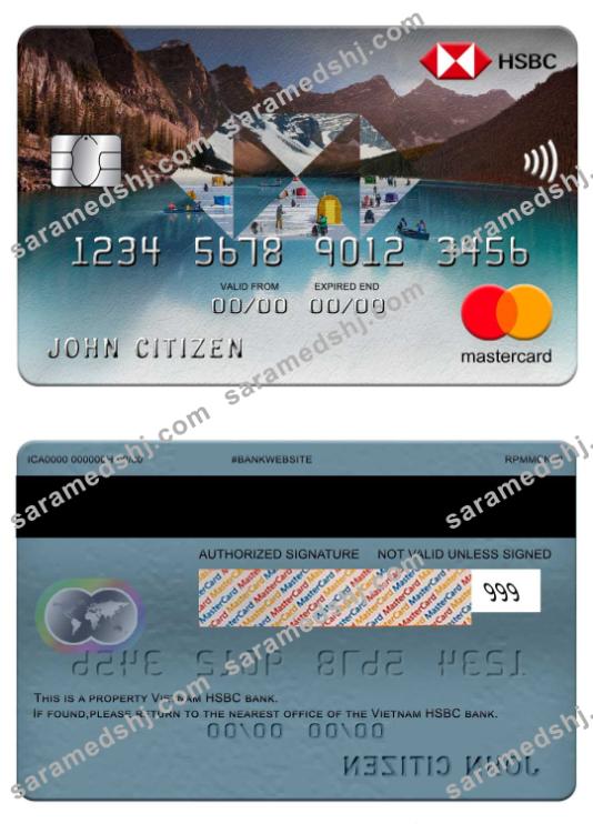 Vietnam HSBC bank mastercard